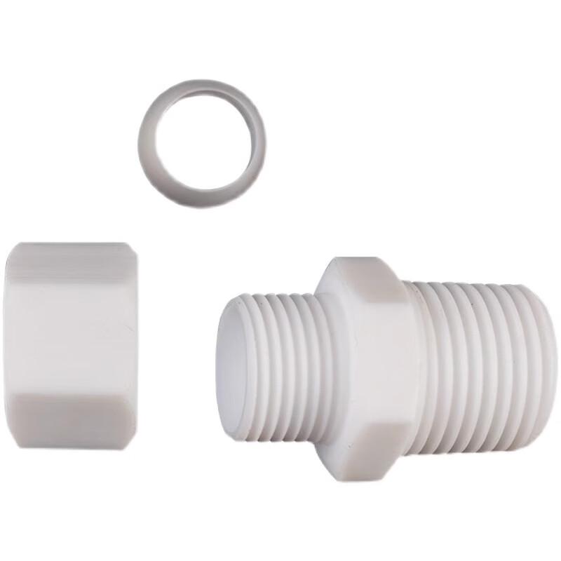 PTFE NPT1/4 External Thread Straight Connector