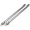 2 PCS Adjustable Splitter Strut Rods, 8" - 11" Front Bumper Splitter Strut Rods, Sporty Bumper Lip Reinforcement Accessories, Front Lip Support Rods