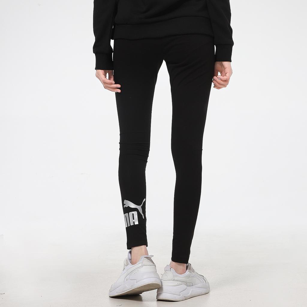 Puma Casual Sports Training Running Yoga Fitness Pants Women Bottoms Black Silver 845592-51