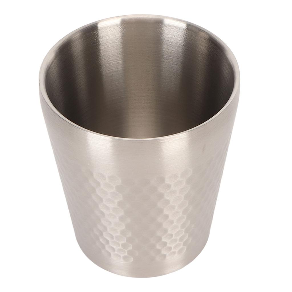 2pcs 304 Stainless Steel Pint Cup Hot Cold Drinking Cup Multipurpose Coffee Water Cup for Restaurant Office Camping