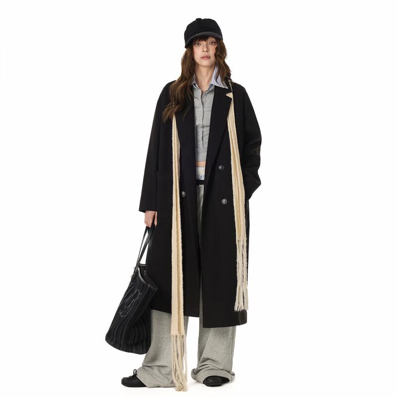 GOLFCROSS Unisex Simple British Style Oversized Trench Coat