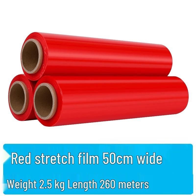 Jundingying Red PE Stretch Wrap Film
