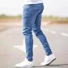 Men's ripped jeans skinny jeans clothes sale