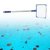 Pool Net with Extendable Steel Handle, Square Fine Screen Head for Floating Debris Pickup in Pool Water, Pond Water, and Wet Areas
