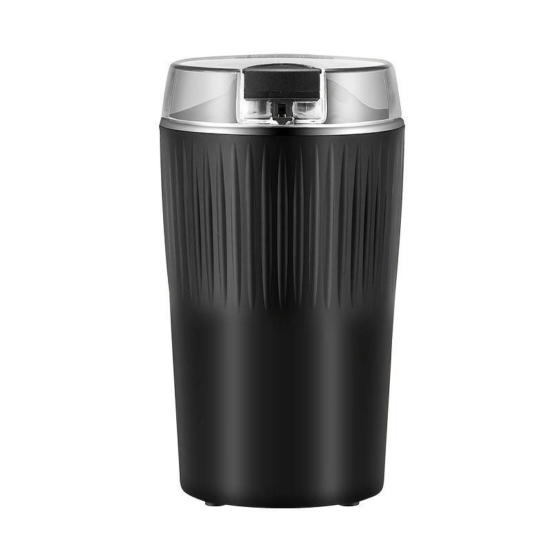 

Мощная электрическая кофемолка одним касанием — универсальная и эффективная с вилкой европейского стандарта для эспрессо, специй и орехов чёрный