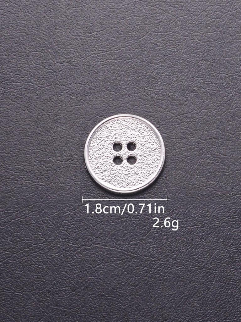 Four-Hole Zinc Alloy Hand-Sewn Metal Button - High-End, Exquisite & Versatile