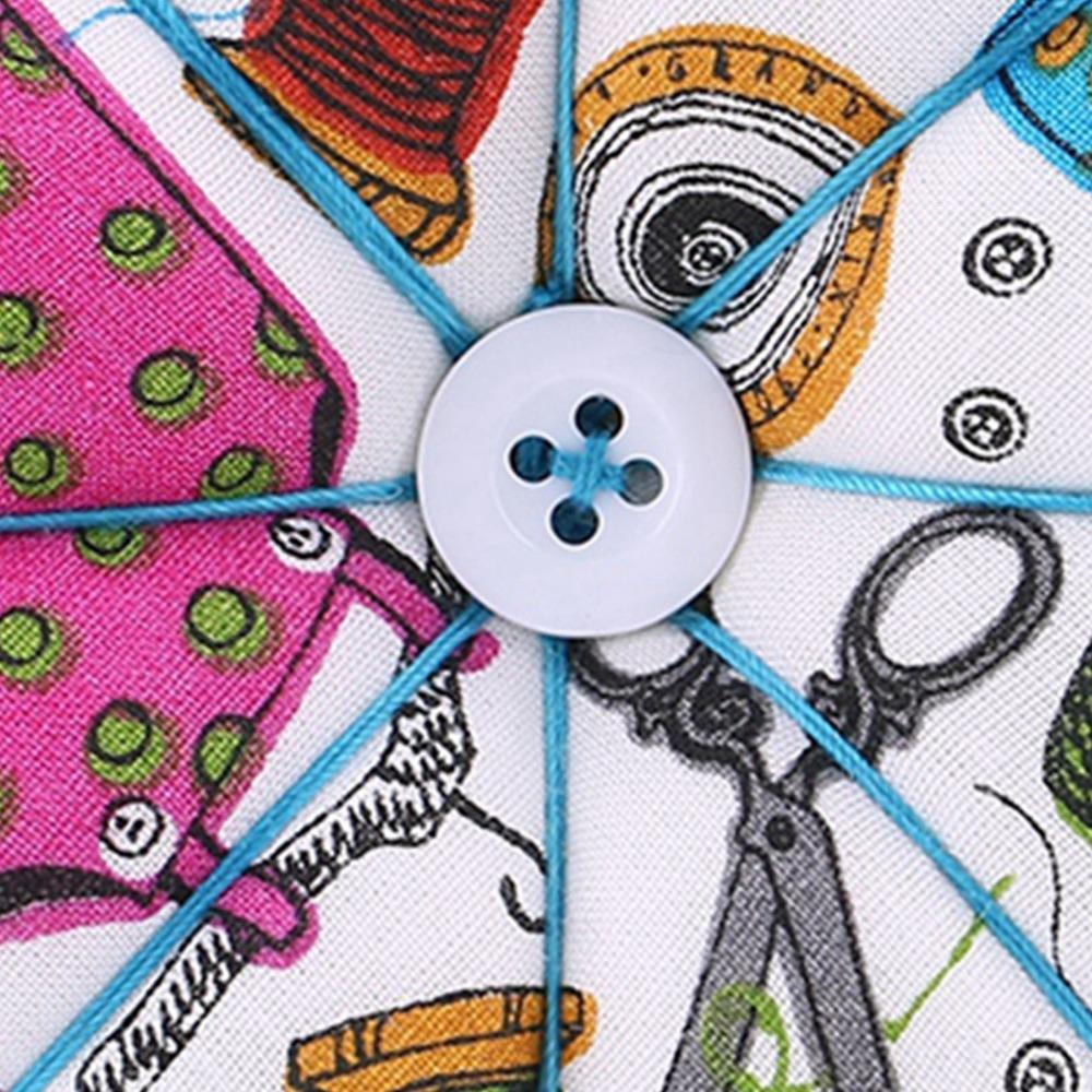 Needlework Wearable Pin Cushion Pumpkin Elastic Wrist Strap Sewing Needle Pad Needle Holder Hand Sewing