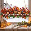 Creative New Year Gift Christmas Animal Suncatcher, Window Hanging Decor, Acrylic Holly Branch Sun Catcher, Winter Theme Room Decor Rainbow