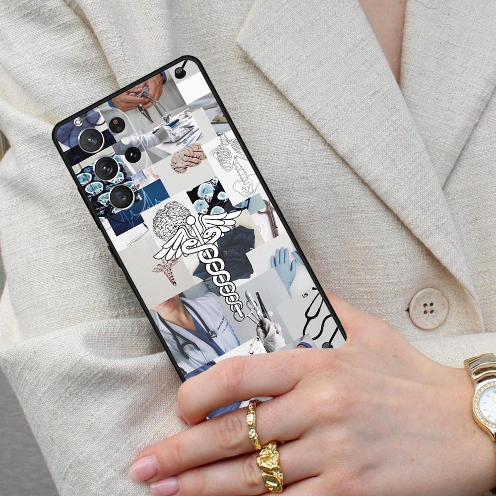 Cartoon Medicine Doctor Nurse SOFT Cell Phone Case for Samsung Galaxy S26 Ultra S25 S24 S23 S22 S21 S20 Note10 Cover