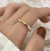 PONYKISS  Sterling Silver Freshwater Pearl Elastic Rope Rings for Women Trendy Round Fine  Minimalist Accessories