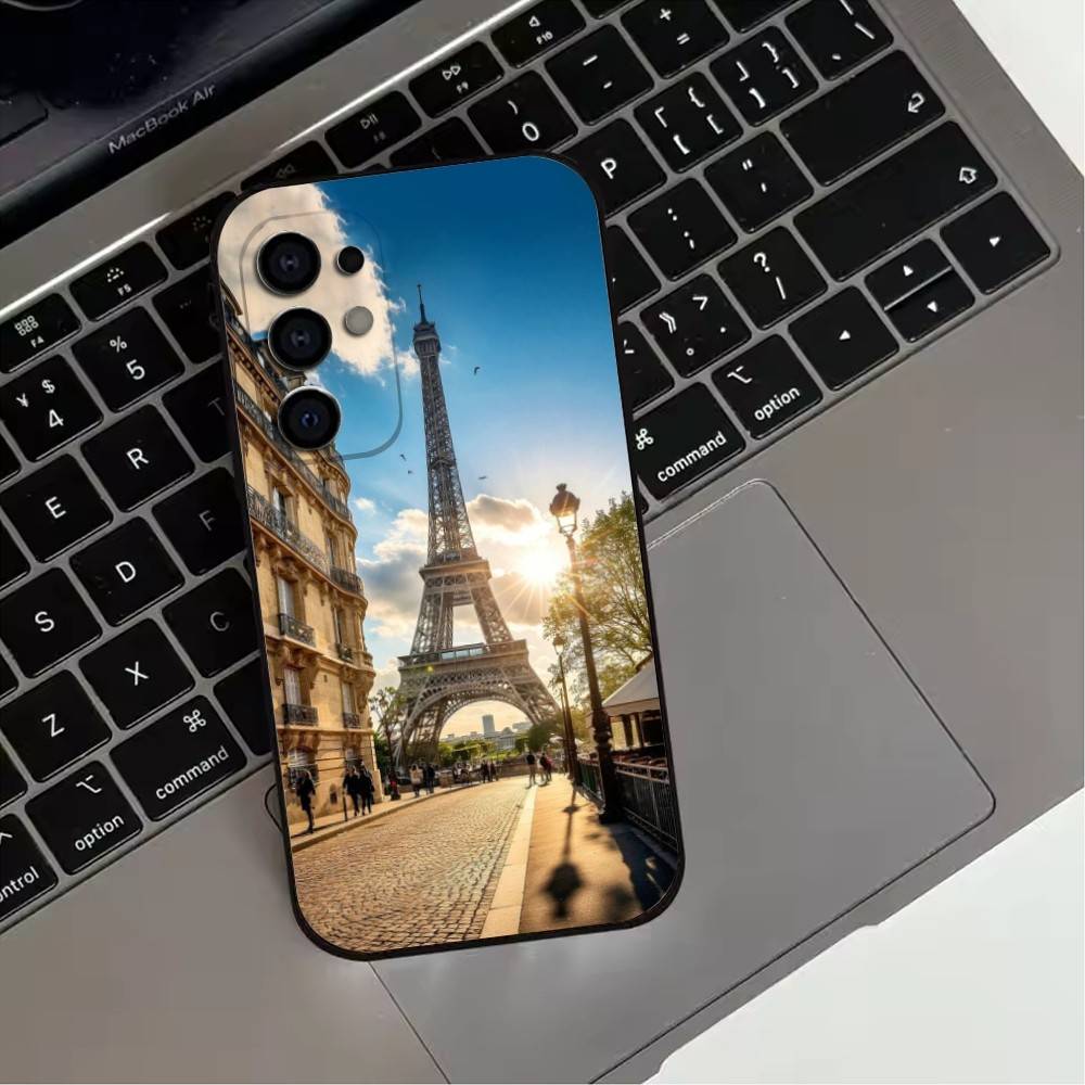 Famous E-Eiffel T-Tower Phone Case For Samsung S25,S24,S21,S22,S23,S30,Ultra,S20,Plus,Fe,Lite,Note,10,9,5G Black Cover Samsung S25ULTRA