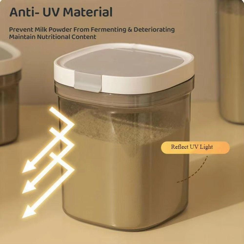 Reusable Milk Powder Jar UV-Resistant Airtight Container Multi-purpose Coffee Bean Can  Grain