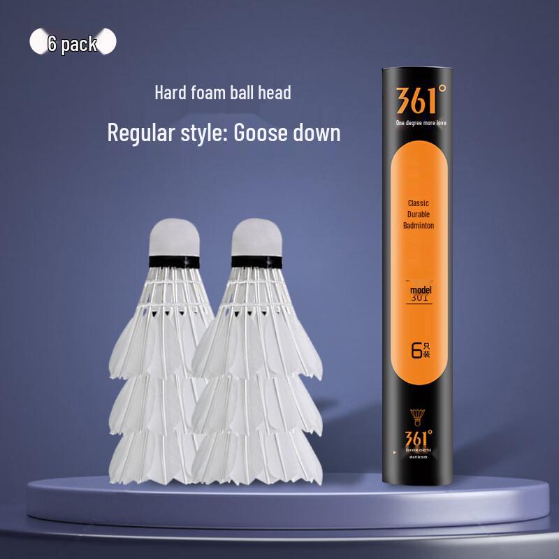 361° Durable Goose Feather Badminton Shuttlecocks