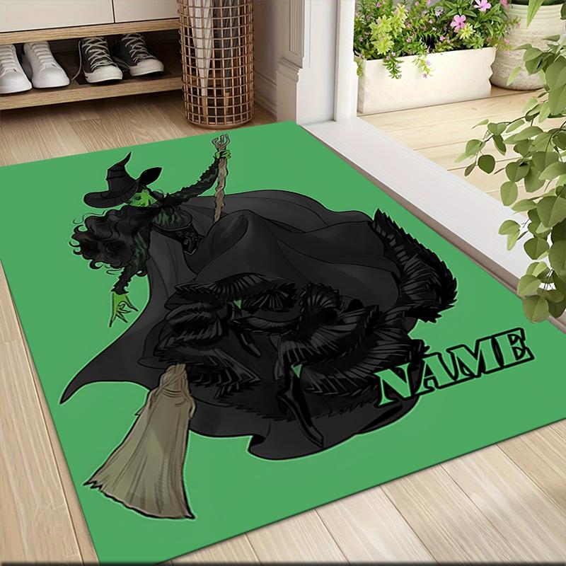 Custom Name Witch Princess Adventure Carpet Rug Customizable Soft Washable Anti-Slip Home Living Room Sofa Mats Personalized Rug. 0909336