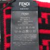 Pristine FENDI Scarf FF Logo Zucca Pattern Red wool Women FXS346 Used