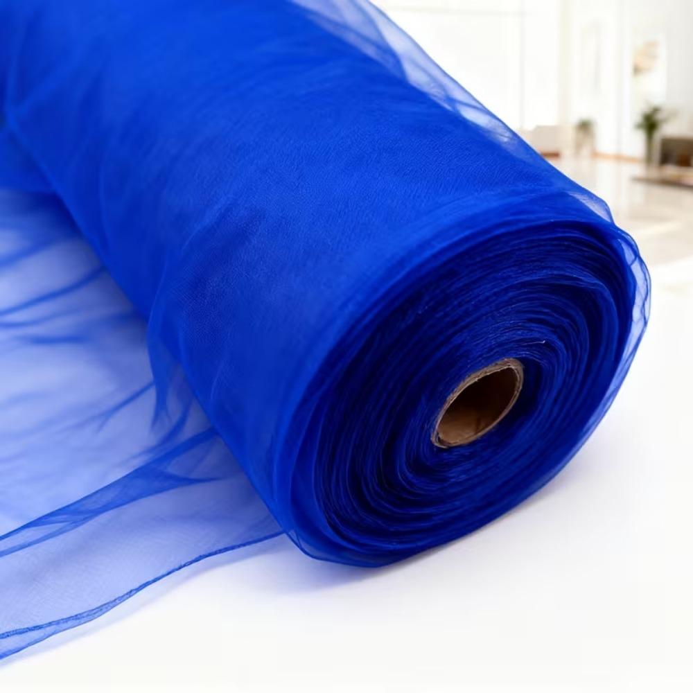 

DIY Craft Tulle Mesh Ribbon Multi-clolor Tulle Roll Spool Fabric Roll Netting Spool Gift Wrapping 15cm синий