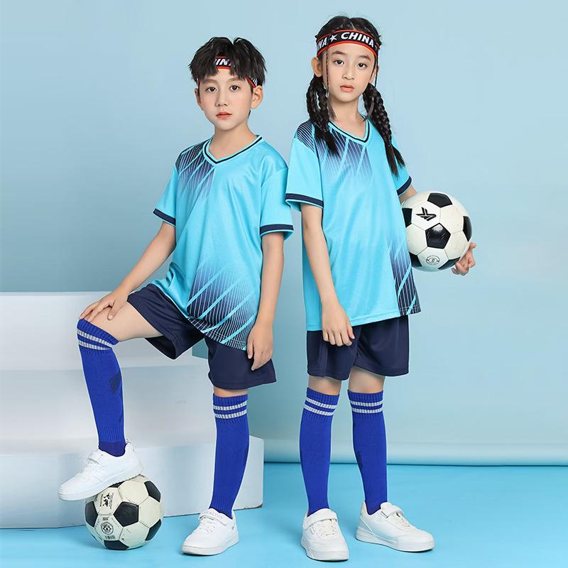 Kids Quick-Dry Football Uniform Set for Boys Girls - Summer Training Team Sports Jersey Size 28