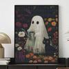 Halloween Diamond Painting Kit Cute Ghost Watering Flowers Black Cat Handmade Diy Painting Home Decoration Painting