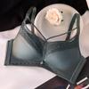 French Style Lingerie Women's Underwire Gathering Bra Adjustable Seamless Sexy Bra