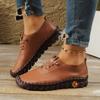 Autumn new casual single shoes women's beef tendon soft sole hand-stitched middle-aged and elderly mother shoes women's shoes spot wholesale
