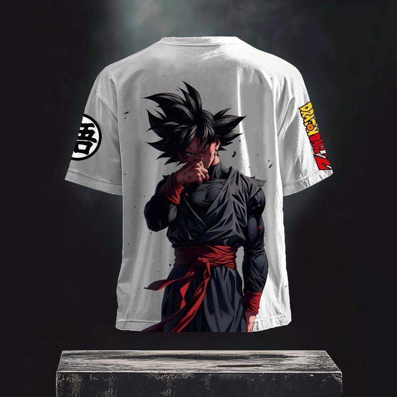Dragon Ball Z Graphic Print T-Shirt 100% Cotton Soft Breathable Elastic Comfortable for Fans and Daily Wear