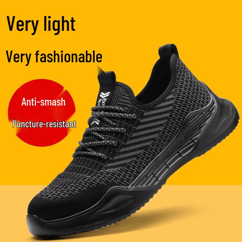 Men s Breathable Anti-Smash Puncture Safety Shoes 35