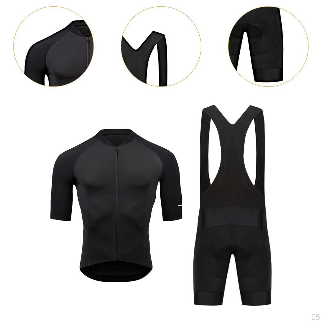 Radtrikot-Set Trägerhose Fahrrad-Sportbekleidung Rennrad-Shirt für Spiele-Enthusiasten
