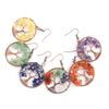Handmade Vintage Wire-Wrapped Natural Stone Crystal Tree of Life Earrings E19