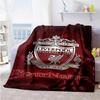 Liverpool Personalized Text Blanket Cozy Personalized Blanket Soft & Cozy Throw For Nap Livingroom Couch Picnics Ideal for All Seasons