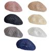 Women's Lace Knit Beret Hat Soft Polyester Breathable Hat Perfect For Outdoor Activity