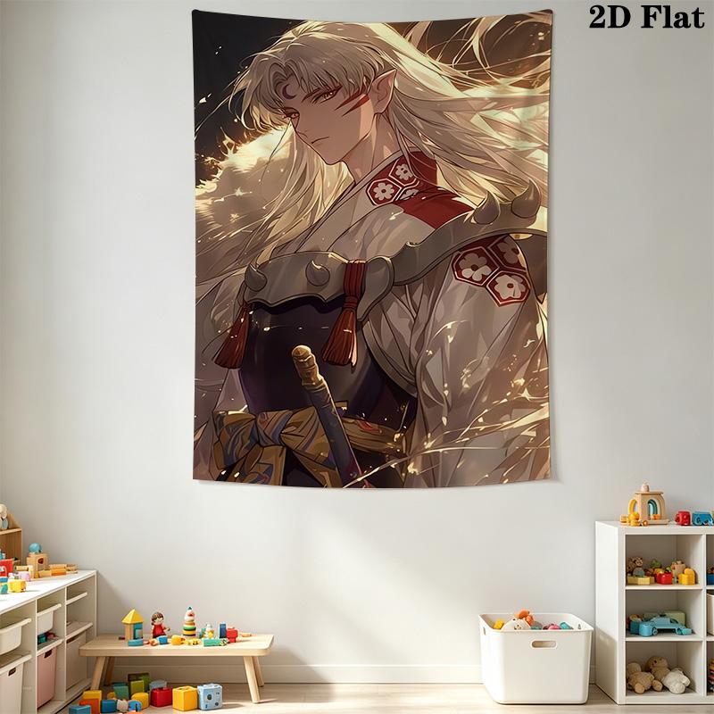Sesshomaru Pattern Home Decor Tapestry, Wall Hanging, Decorative RV Wall Cloth.SGT0917131