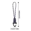 Paracord Lanyard For Keys Paracord Carabiner Keychain Quick Release Triangle Buckle Lock Clip Hook Strap Clasp For Outdoor