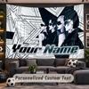 Wall Hanging Tapestry Custom Nameaespa Pattern Personalized Printed Fabric Wall Decor