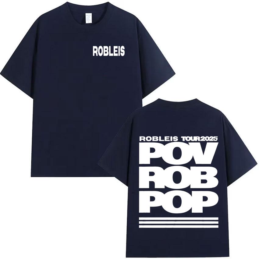 Rapper Robleis NEW Album Pop Music 2025 Merch T Shirts Mens Women Teenagers Fashion Tshirts Y2K Casual Cozy Cotton Tee Shirts
