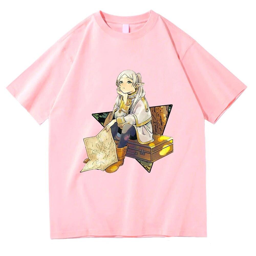 Tričko Frieren Beyond Journey's End Móda Unisex Harajuku Kawaii Sousou No Frieren Tričko Unisex Anime Unisexga Bavlněná trička Unisex