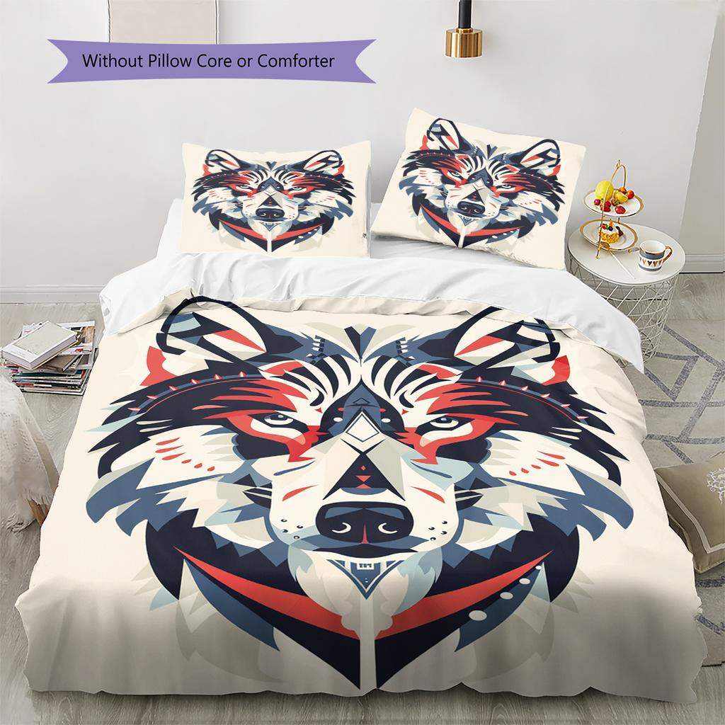 Conjunto de Colcha com Padrão de Desenho Animado Capa de Colcha Fronha Decoração de Casa Presente de Aniversário (1 capa de edredom + 2 fronhas, sem enchimento.)
