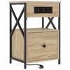 Nightstand 2 Pcs Sonoma Oak 40 X 31 X 60 Cm Particleboard