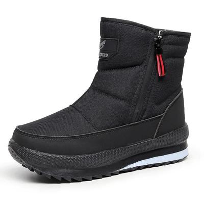 Herren Winterschuhe Wasserdicht Reißverschluss Lässig Dick Plüsch Outdoor Wandern Herren Schneestiefel Neu in Anti-Rutsch Marken Arbeit Luxus Angebot