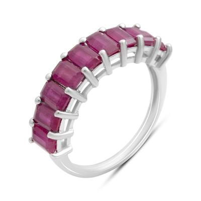 Silver Ring with a Natural Ruby 3.552ct, Item Weight 3.35 G (2205210)