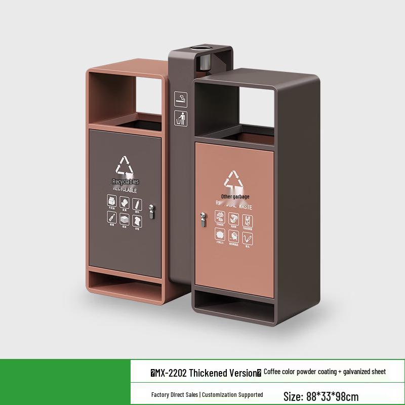 

JPHZNB Stainless Steel Outdoor Trash Can
