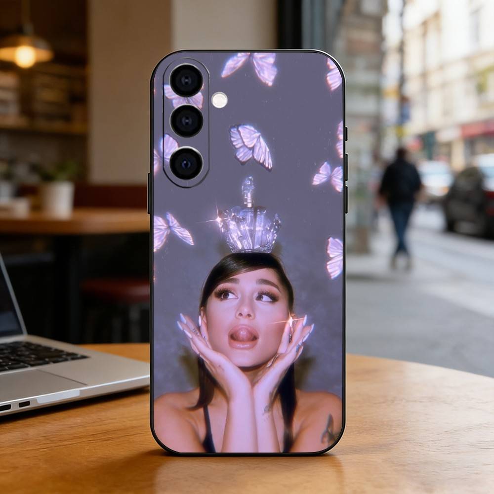 Ariana Grande Phone Case For Samsung Galaxy A73,A72,A71,A70,A53,A52,A51,Soft Silicone Black Cover