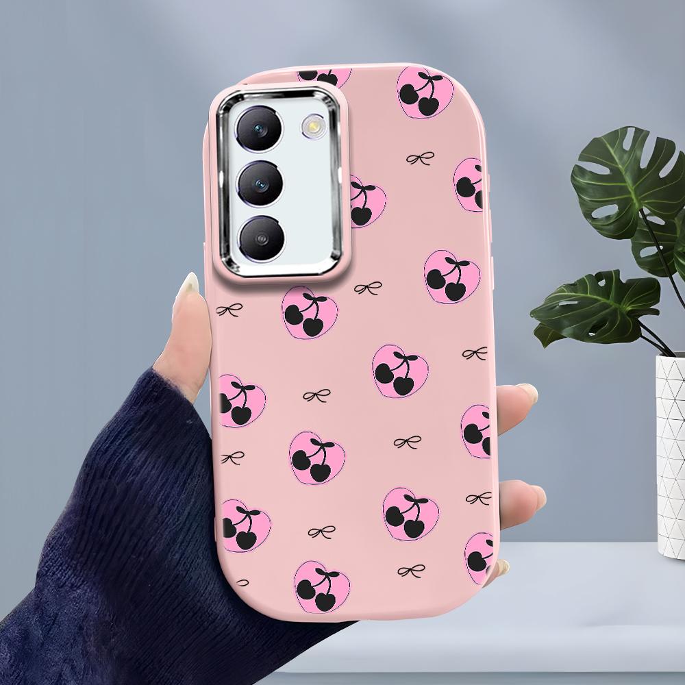 Для OPPO A18 A38 A54 A60 A96 Reno12 F 8T 8Z Vivo V30 V40 Y15s Y22 Y27 Y30 Y36 М'який силіконовий чохол із цукерковим кольором, ударостійкий