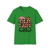 Unisex Softstyle T-Shirt Old Lady Elf Hat Candy Cane Crown Christmas Holiday