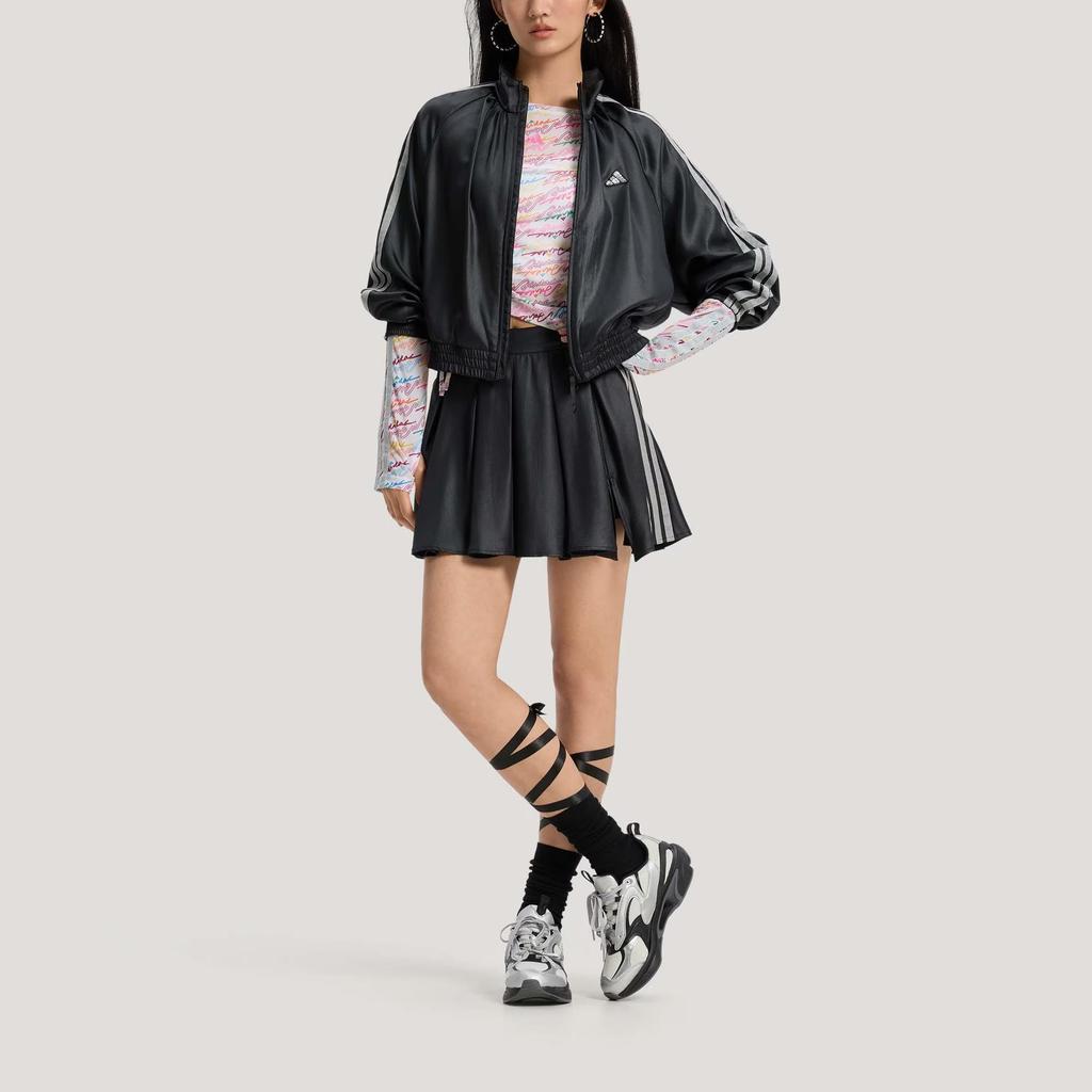 adidas Women's DCE WV Satin Jacket Black KS0039