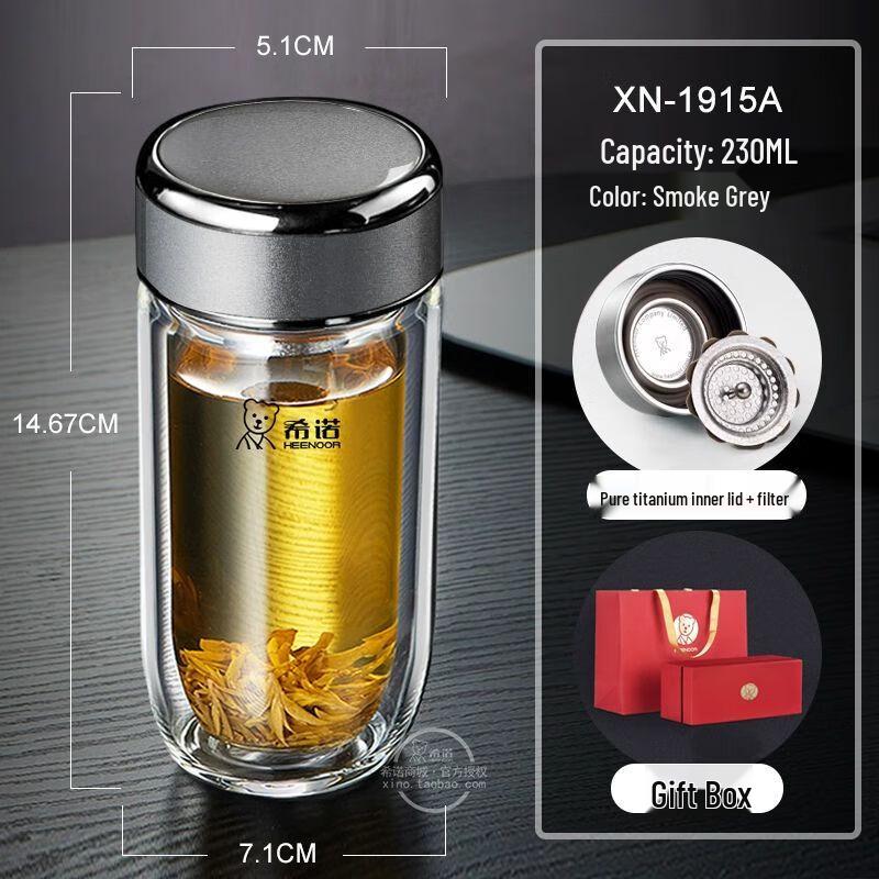 

Xinuo Double-Wall Antibacterial Borosilicate Glass Bottle