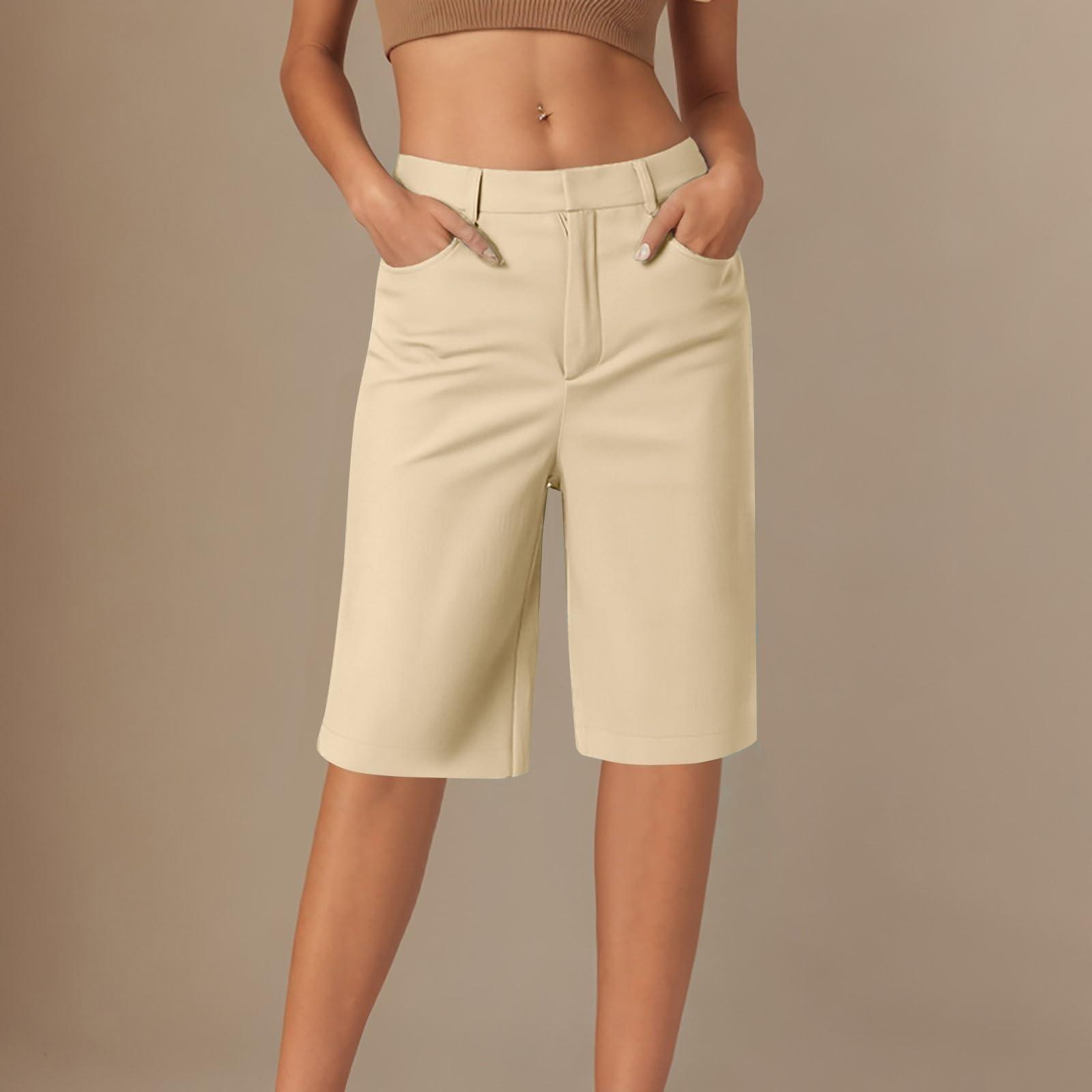 

Шорты для женщин, повседневные, прямые, широкие, полуштаны, походные, отпускные, с карманами XL