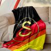 Galatasaray SK Pattern Blanket, Cozy Blanket for All-Season Comfort on Sofas, Beds, Office, Car, Camping and Travel