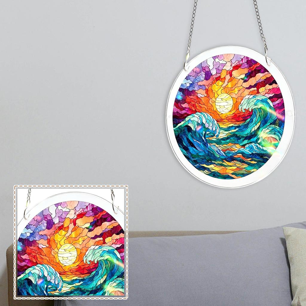 Acrylic Puzzle Suncatcher 83 Pieces, Wisteria In Glasslight Sun Catchers Puzzle, DIY SunCatchers Puzzles Window Hanging, Home & Garden Decor, 7.4 In