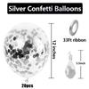 12inch 20pcs Confetti Latex Balloon Set, Suitable for Weddings, Birthdays, Themed Parties,pre Wedding Parties, Family Gatherings