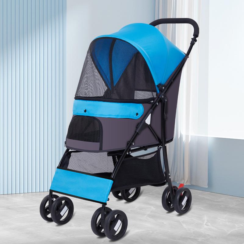 PC101 Cat dog and dog carts Outdoor portable foldable small and medium-sized dog pet carts